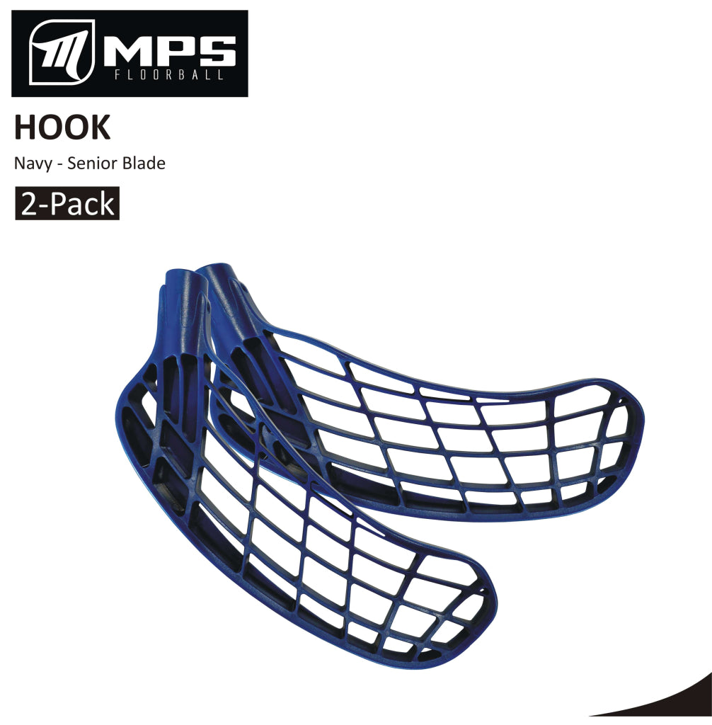 Florbalová čepeľ MPS HOOK - tmavo modrá / 2-pack Ľavá (2 ks čepele) - ľavá ruka dole-0