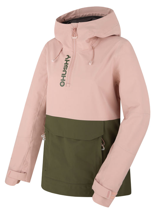 Husky Dámska outdoorová bunda Nabbi L lt. pink/khaki, XXL