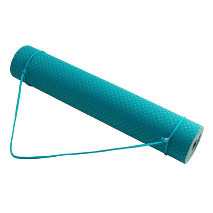 Yate YATE podložka YOGA MAT dvojvrstvová mat. TPE tyrkysová/šedá-1