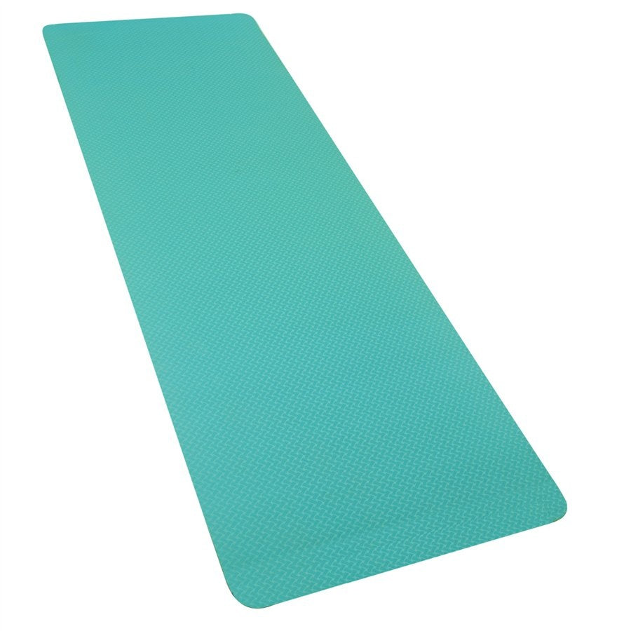 Yate YATE podložka YOGA MAT dvojvrstvová mat. TPE tyrkysová/šedá-3