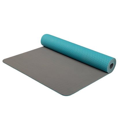 Yate YATE podložka YOGA MAT dvojvrstvová mat. TPE tyrkysová/šedá-2