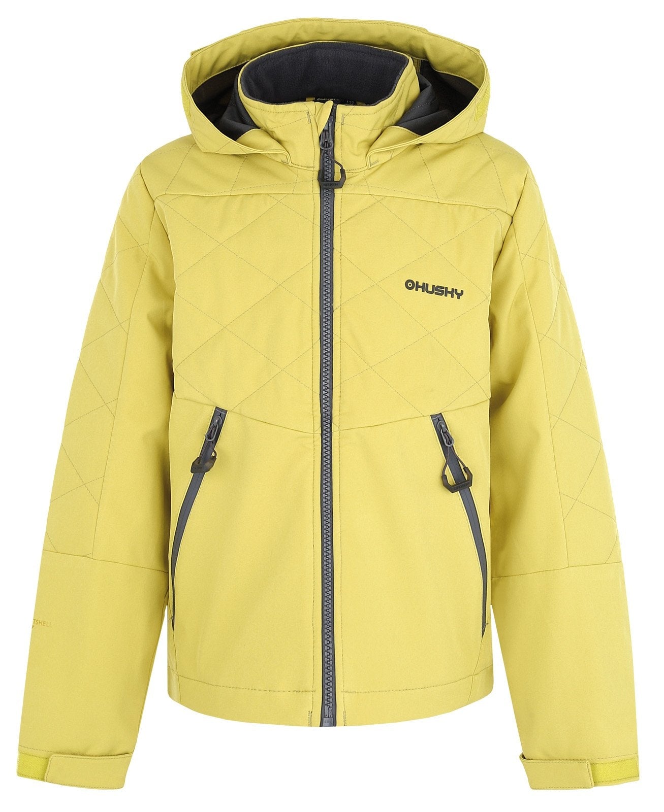 Husky Detská softshell bunda Salex K lime green, 140-2