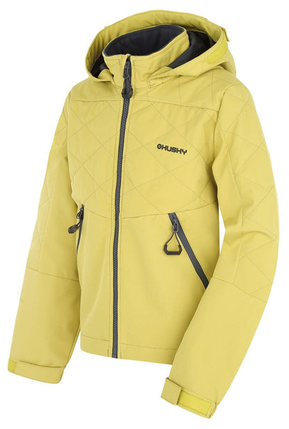 Husky Detská softshell bunda Salex K lime green, 140