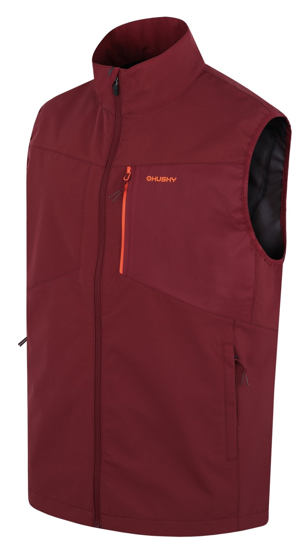 Husky Pánska softshell vesta Salien M bordo, XL