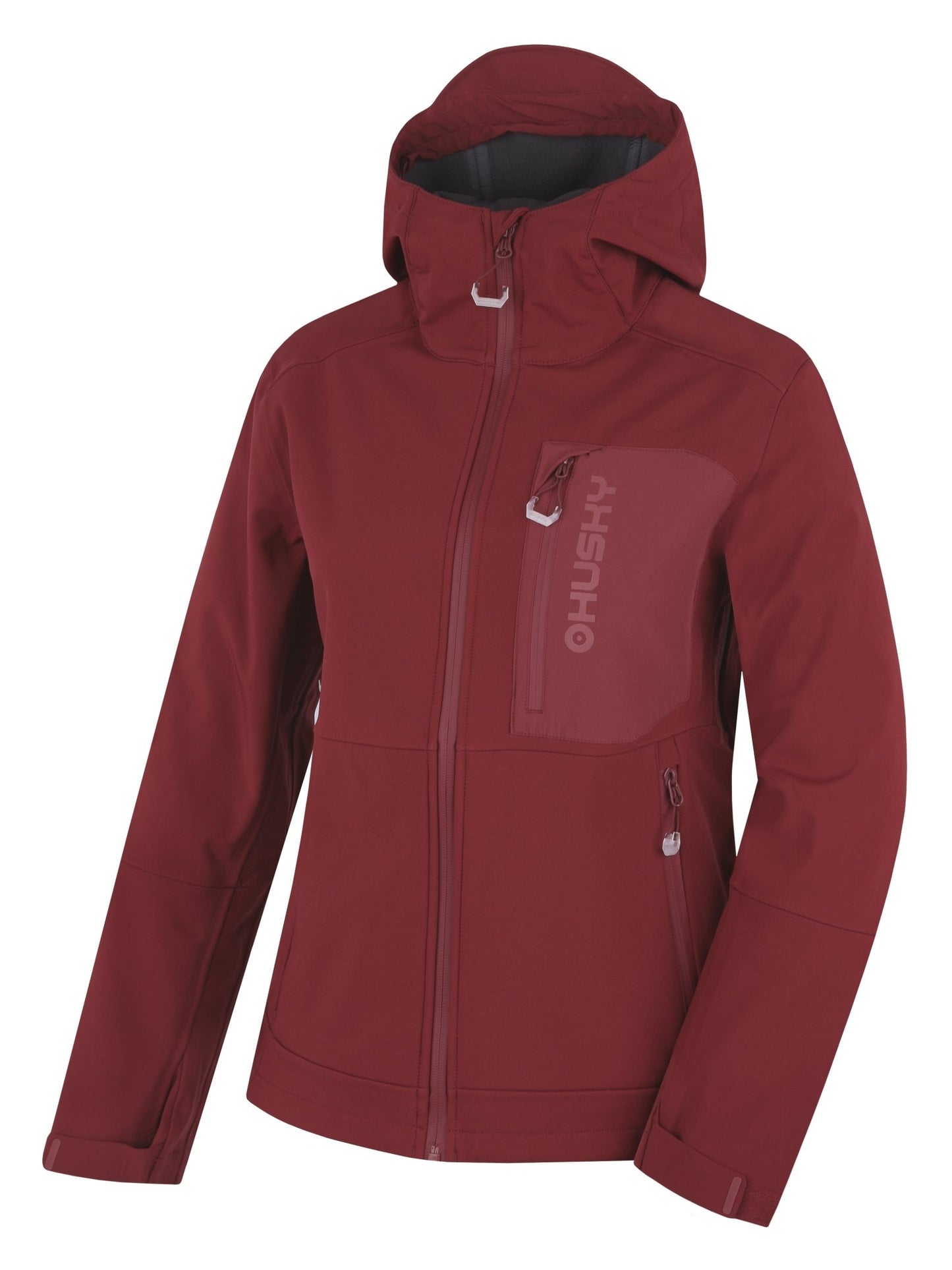 Husky Dámska softshell bunda Samai L bordo, XXL