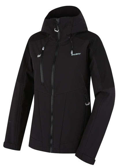 Husky Dámska softshell bunda Sevan L black, XL - plus