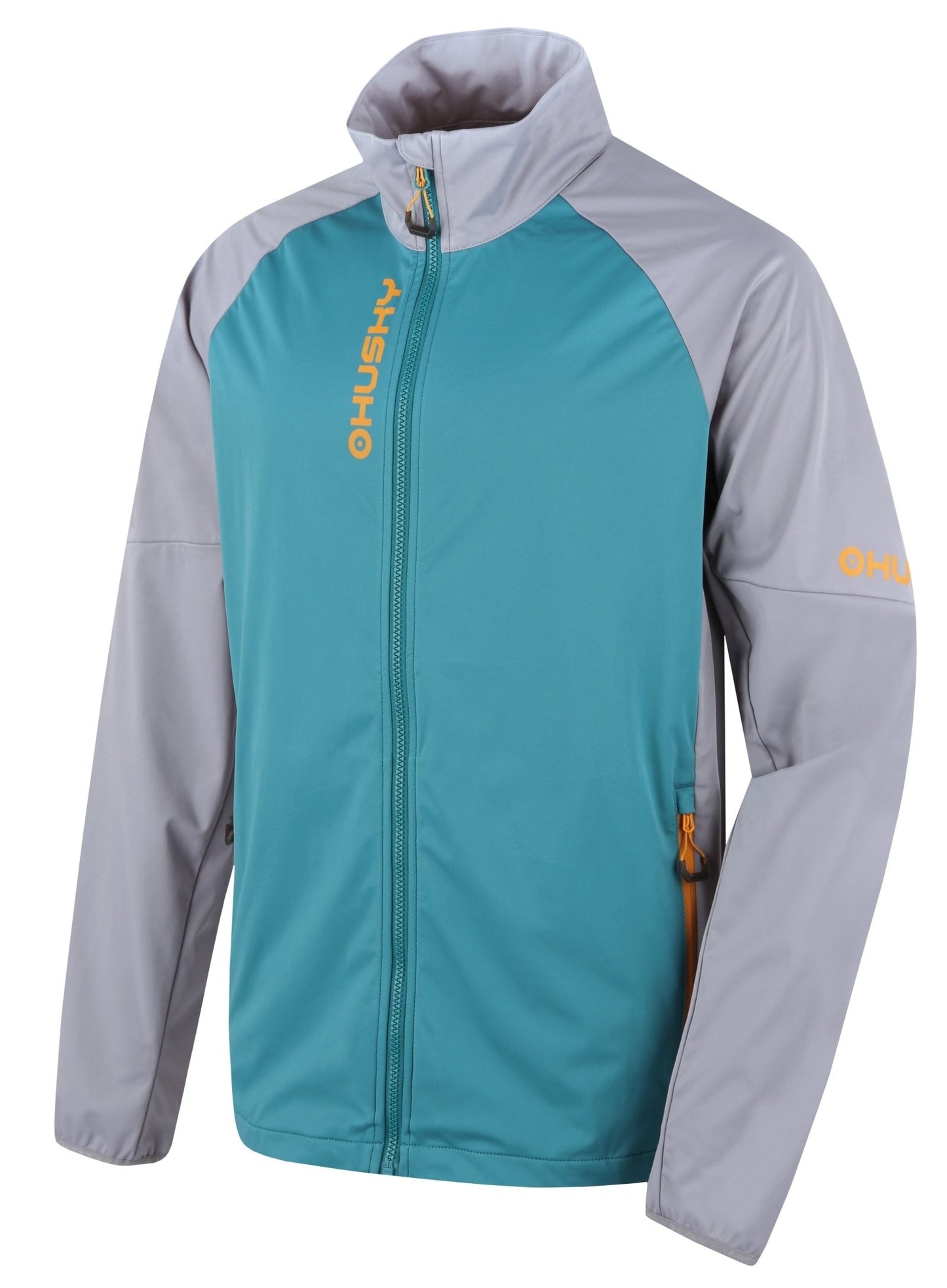 Husky Pánska softshell bunda Suli M turquoise/brown, L-3