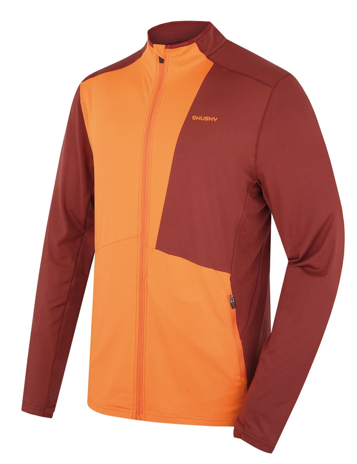 Husky Pánska mikina na zips Tarp zips M deep brick/orange, XL