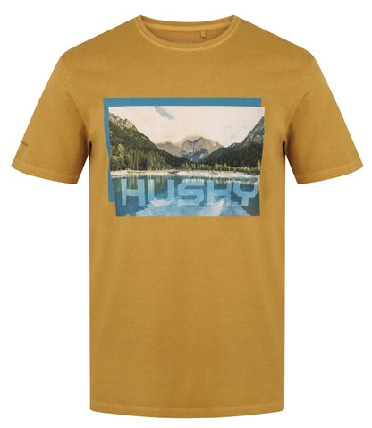 Husky Pánske bavlnené tričko Tee Lake M beige, XXL-8