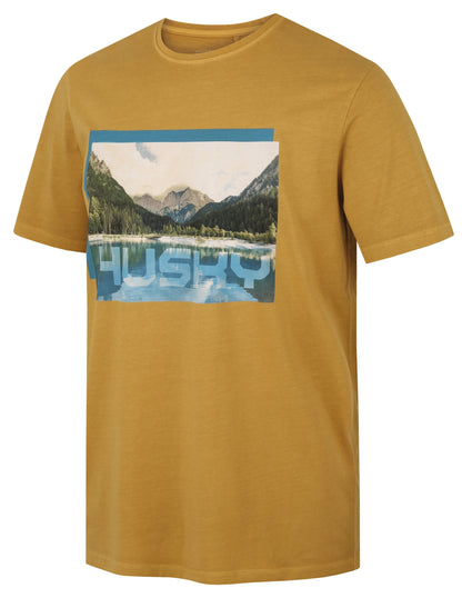 Husky Pánske bavlnené tričko Tee Lake M beige, XXL-6