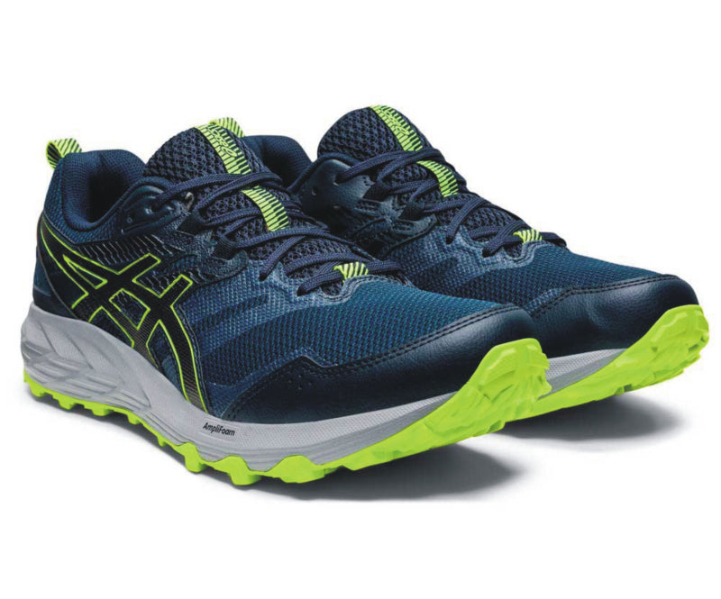 ASICS GEL-SONOMA 6 navy-blue/neon-green - Pánska trail bežecká obuv UK - 11-6