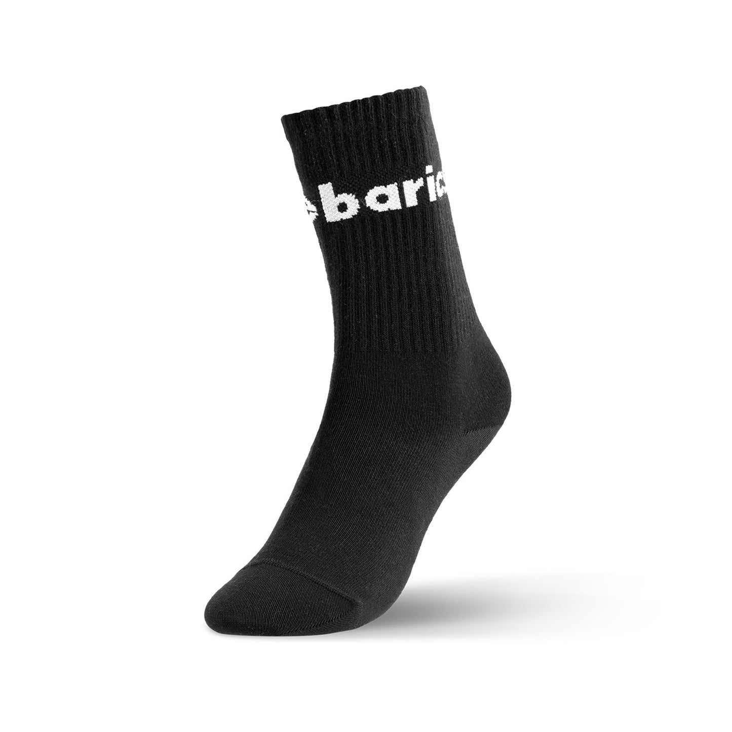 Barebarics - Barefoot Ponožky - Crew - Black - Big logo