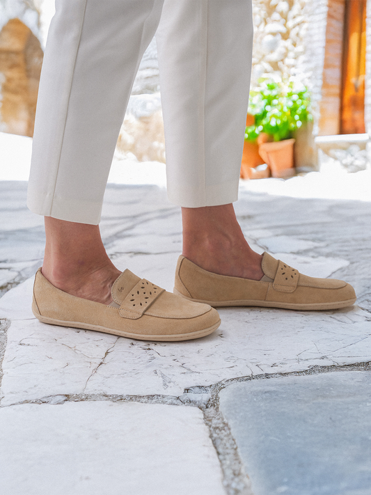 Barefoot mokasíny Be Lenka Bianca - Beige
