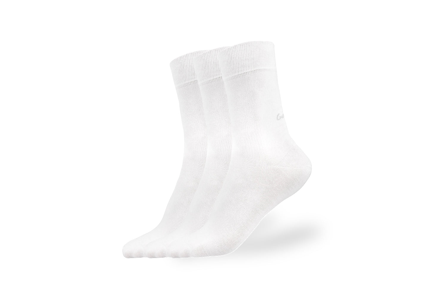 Barefoot ponožky - Crew - Essentials - White - 3 pack