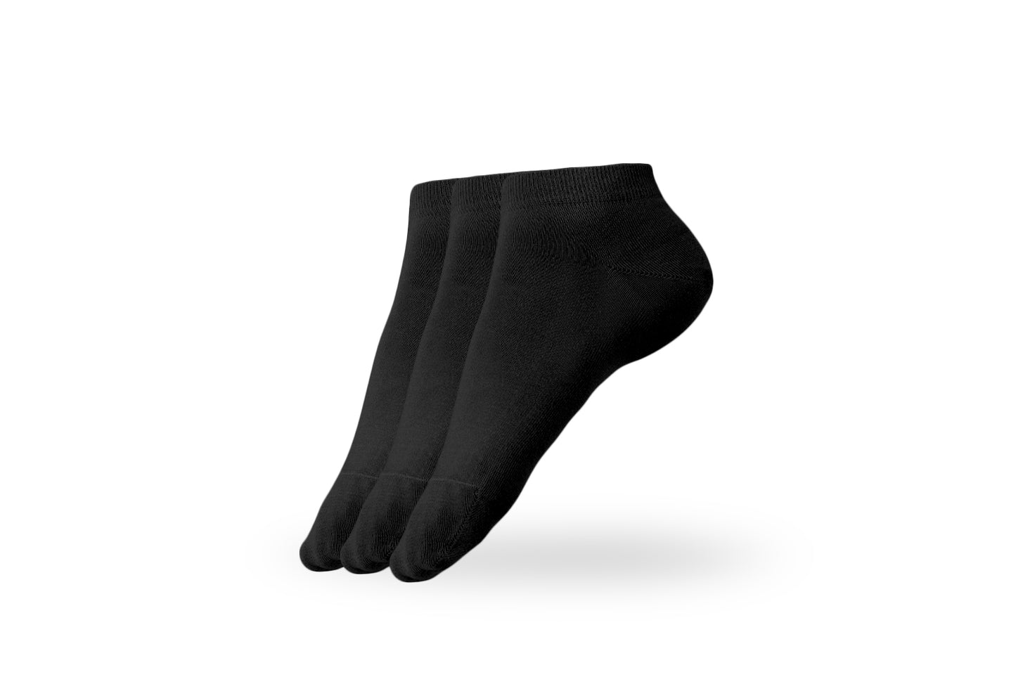 Barefoot ponožky - Low-cut - Essentials - Black - 3 pack