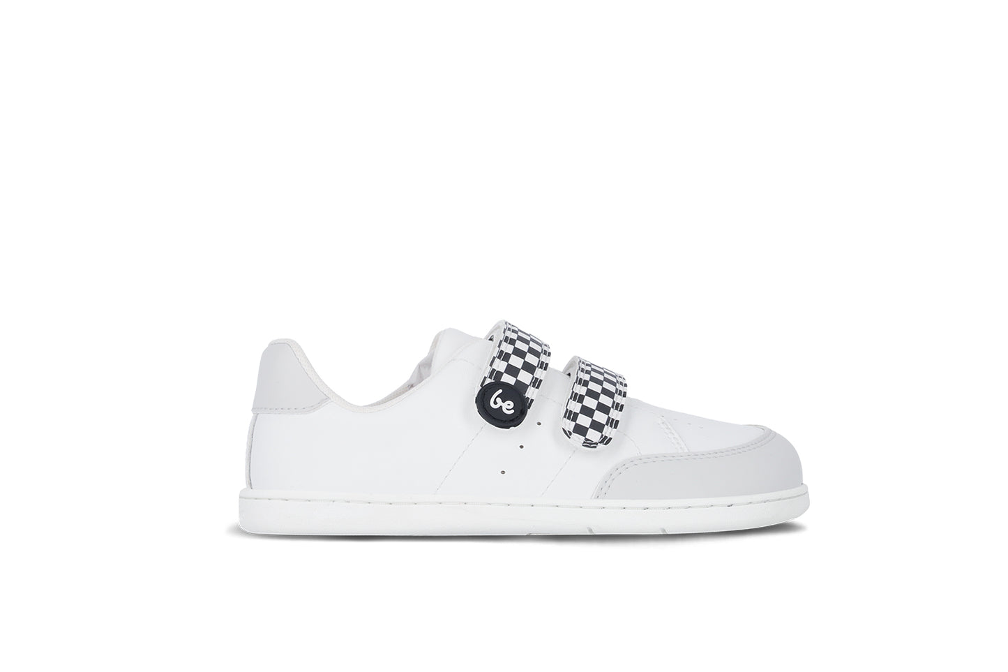 Detské barefoot tenisky Be Lenka Energise Kids - White & Checkerboard
