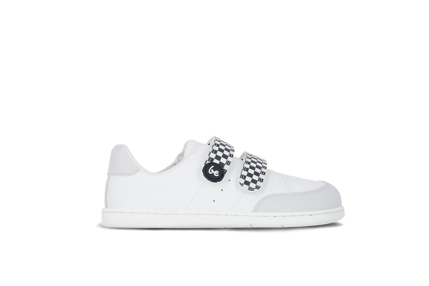 Detské barefoot tenisky Be Lenka Energise Kids - White & Checkerboard