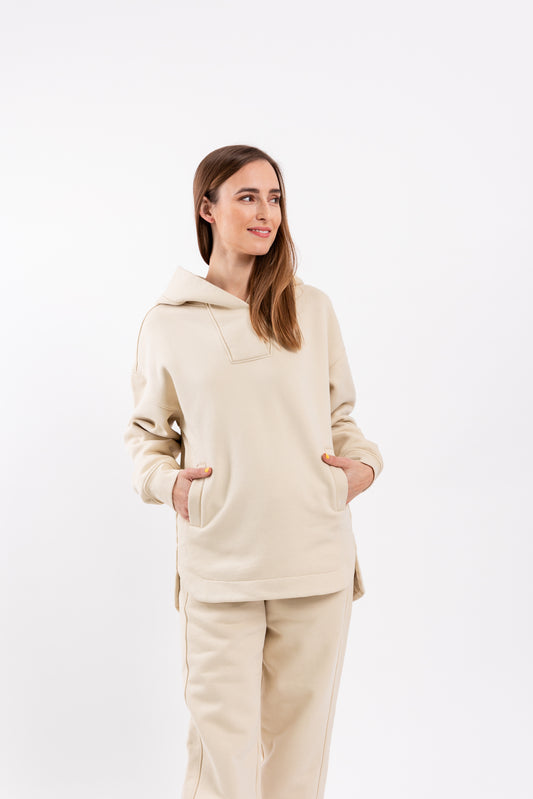 Dámska mikina s kapucňou Be Lenka Essentials - Beige