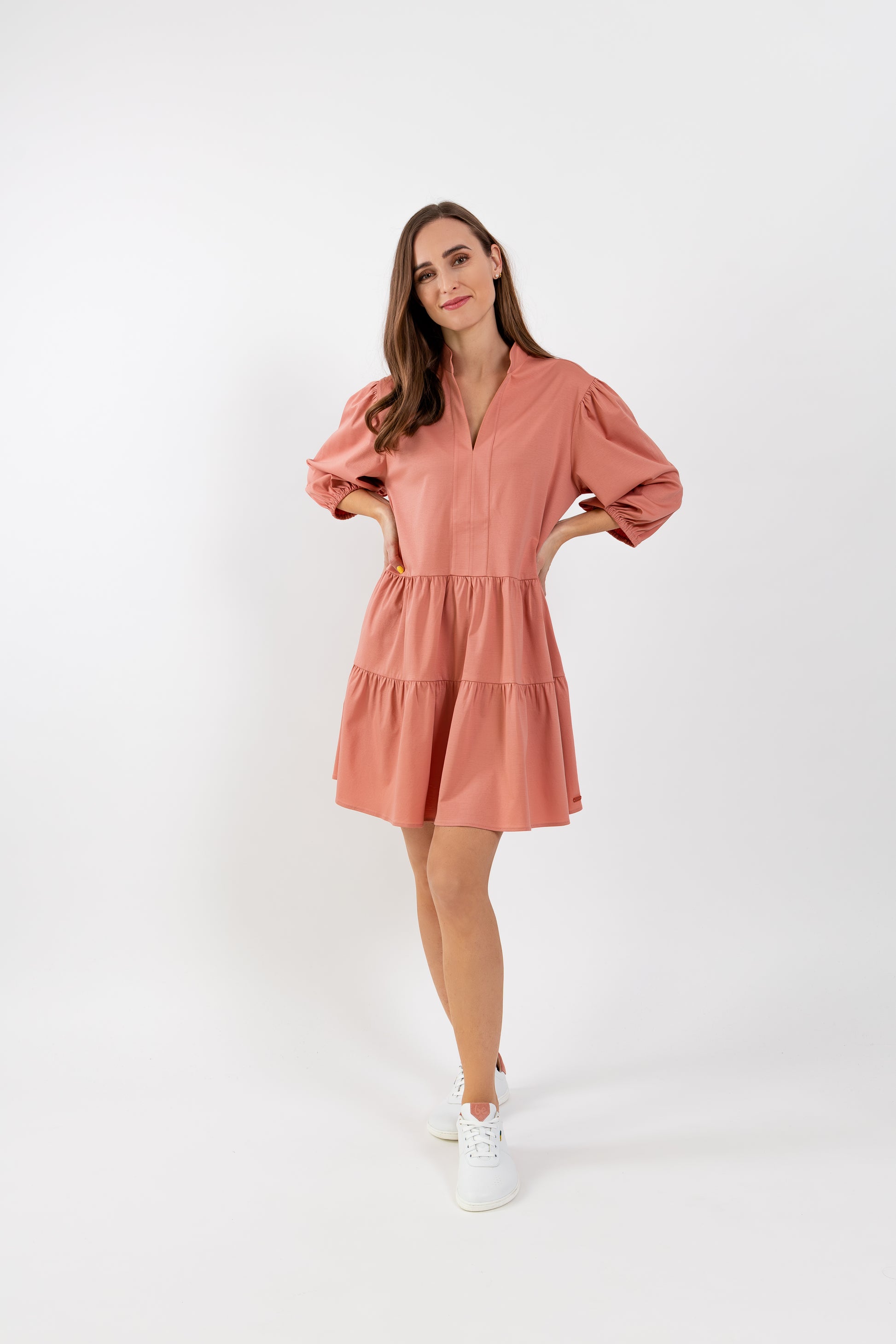 Dámske košeľové šaty Be Lenka Essentials - Salmon Pink