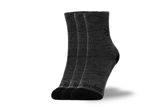Detské barefoot ponožky Be Lenka Kids - Crew - Merino Wool - Grey - 3 pack