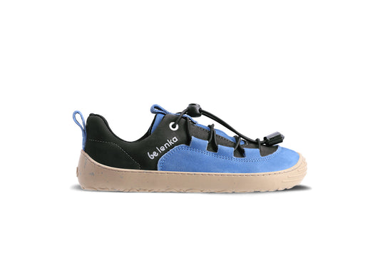 Detské barefoot tenisky Be Lenka Xplorer - Blue & Olive Black