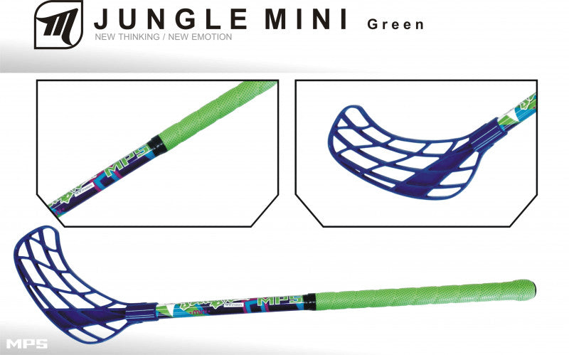 Florbalový set MPS JUNGLE MINI - Green/Navy-5