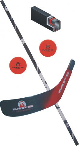 Hokejbalový set MPS 01 - shaft, čepeľ, 2 loptičky pravá-0