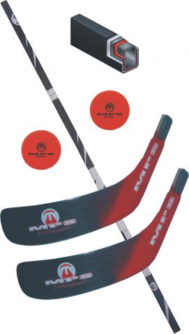 Hokejbalový set MPS 02 - shaft, 2 čepele, 2 loptičky pravá-0