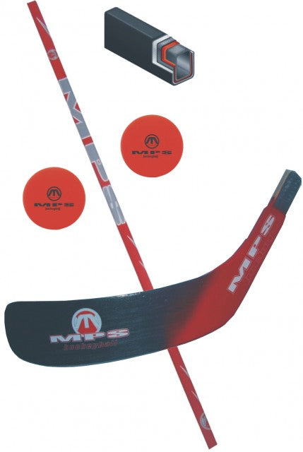 Hokejbalový set MPS 03 - shaft , čepeľ, 2 loptičky pravá-0