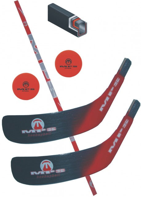 Hokejbalový set MPS 04 - shaft, 2 čepele, 2 loptičky pravá-0