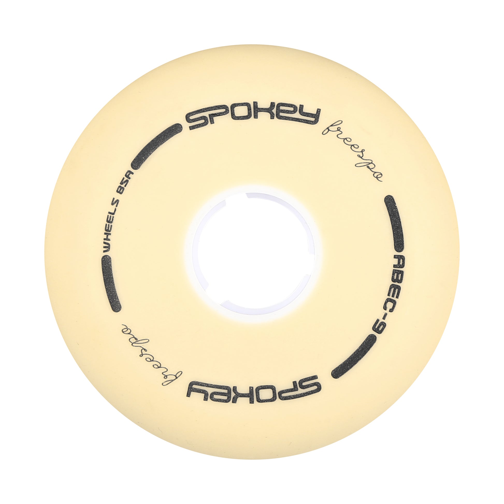 PU 76 mm Náhradné kolieska ku korčuliam FREESPO WHITE SET, 4 ks-0
