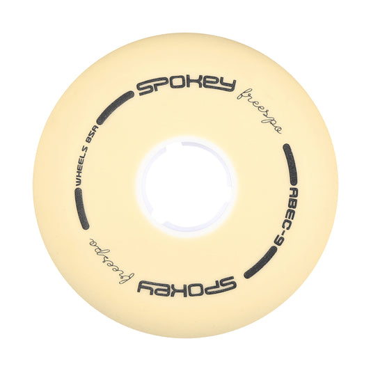 PU 76 mm Náhradné kolieska ku korčuliam FREESPO WHITE SET, 4 ks-0