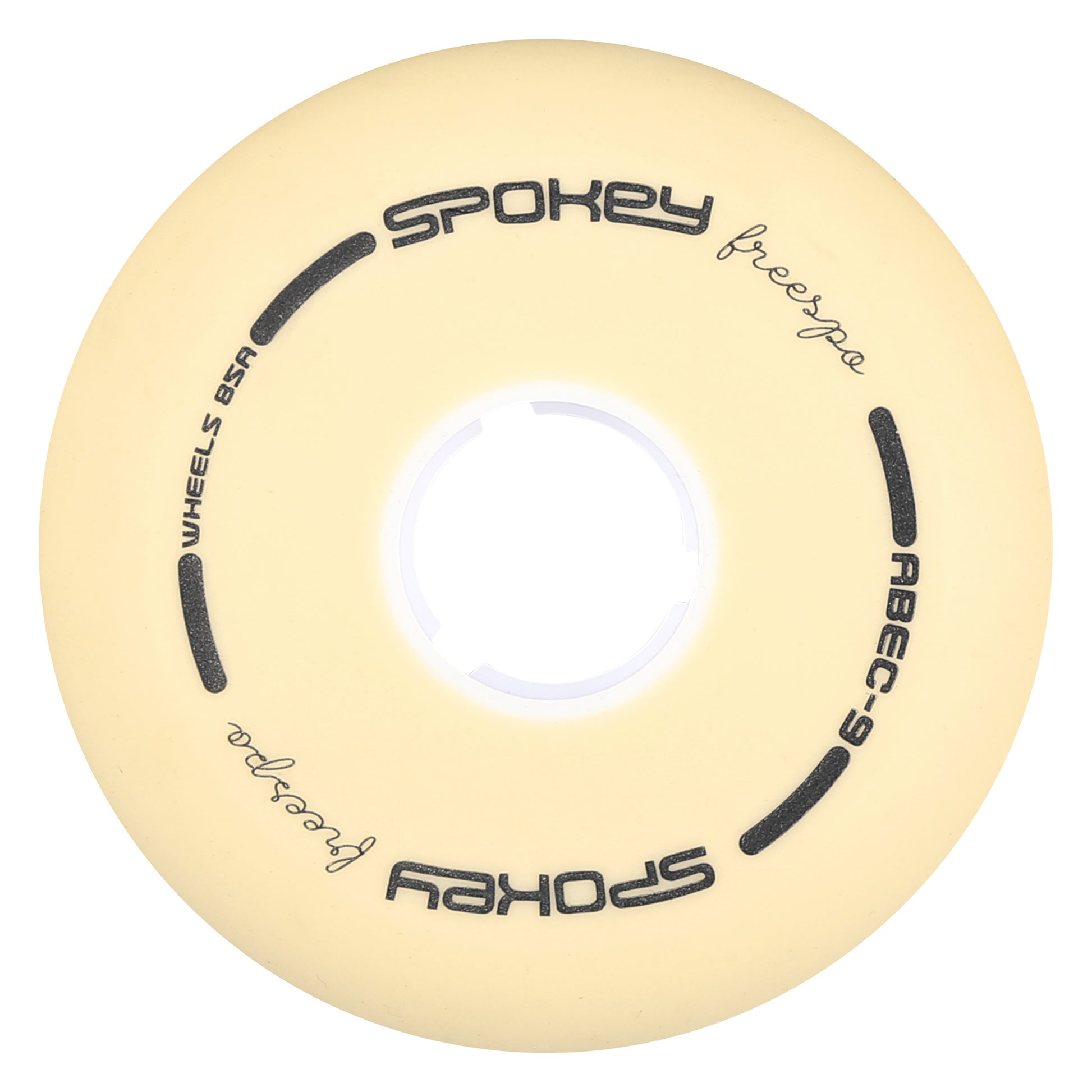 PU 80 mm Náhradné kolieska ku korčuliam FREESPO WHITE SET, 4 ks-0