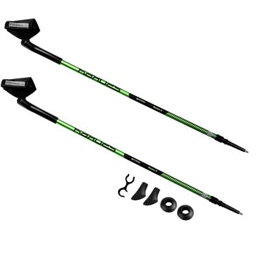 MEADOW Palice Nordic Walking, 2-dielne, systém Antishock, čierno-zelené-16