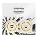 PU 80 mm Náhradné kolieska ku korčuliam FREESPO WHITE SET, 4 ks-5