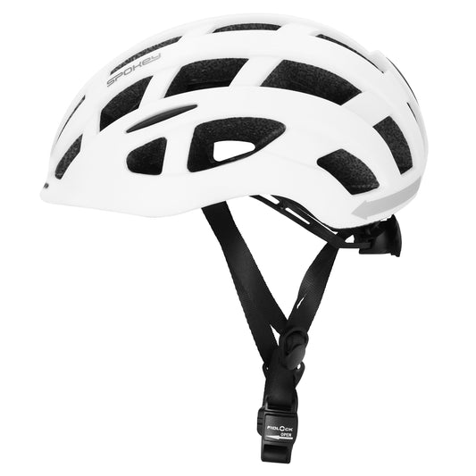 POINTER PRO Cyklistická prilba s LED blikačkou a blinkry, 55-58 cm, biela-0