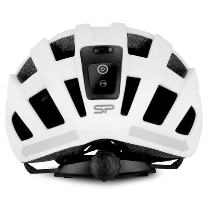 POINTER PRO Cyklistická prilba s LED blikačkou a blinkry, 55-58 cm, biela-3
