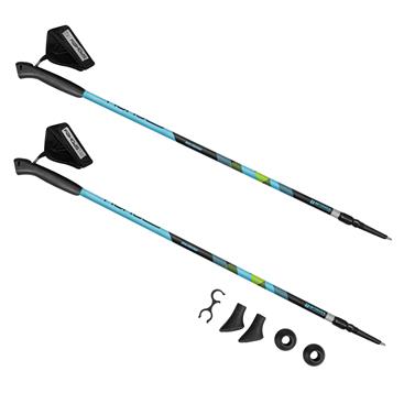 MEADOW Palice Nordic Walking, 2-dielne, systém Antishock, modro-čierné-16