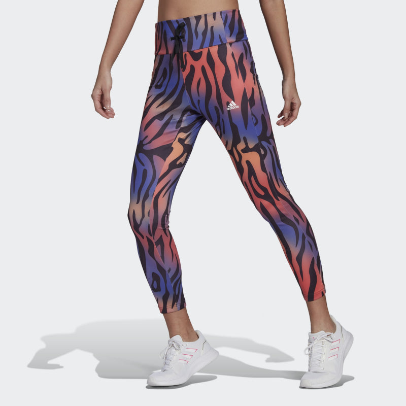 Adidas RUNNING ESSENTIALS TIGER PRINT 7/8 - Dámske legíny XL-4