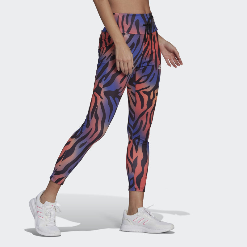 Adidas RUNNING ESSENTIALS TIGER PRINT 7/8 - Dámske legíny XL-1