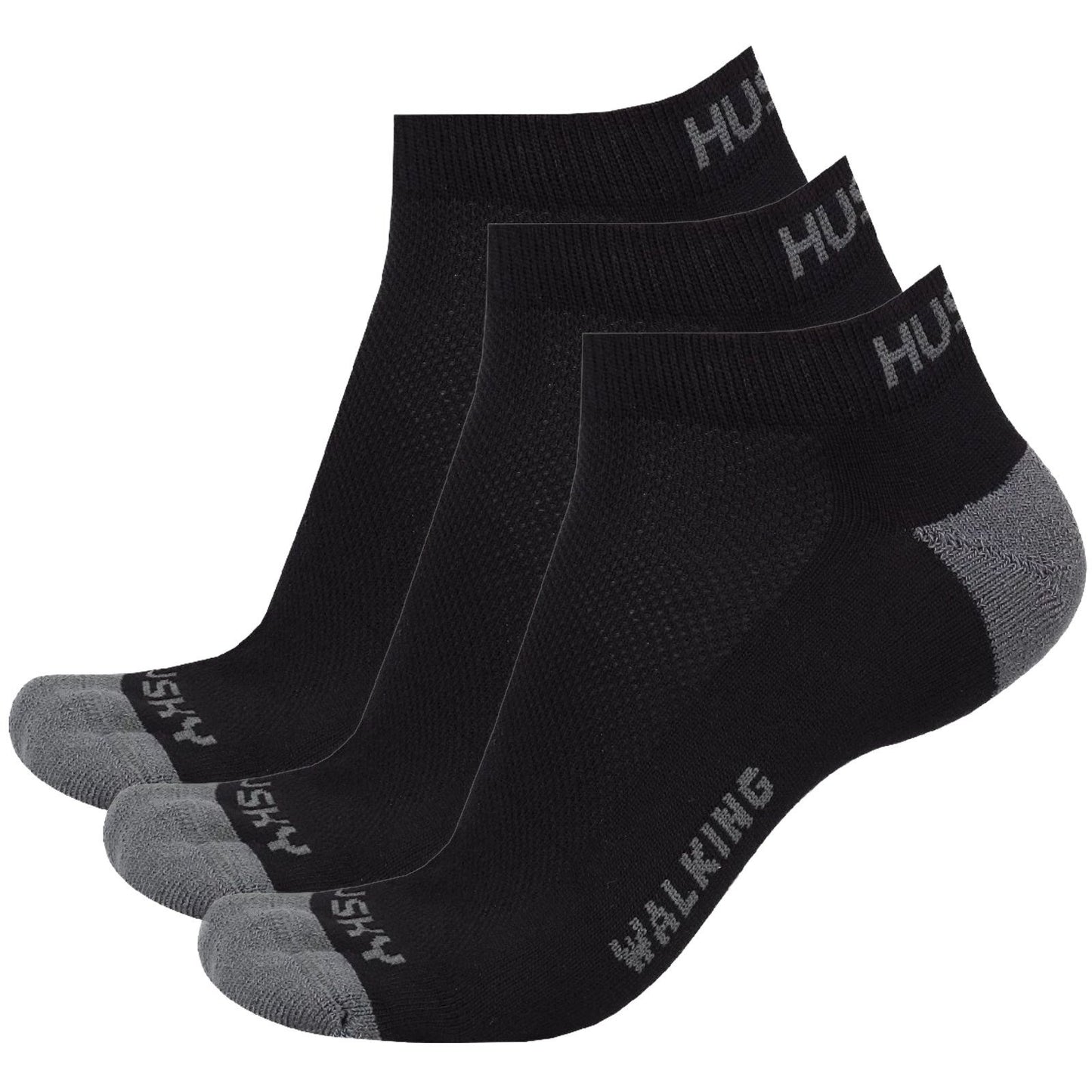 Husky Ponožky Walking 3pack čierna, L(41-44)