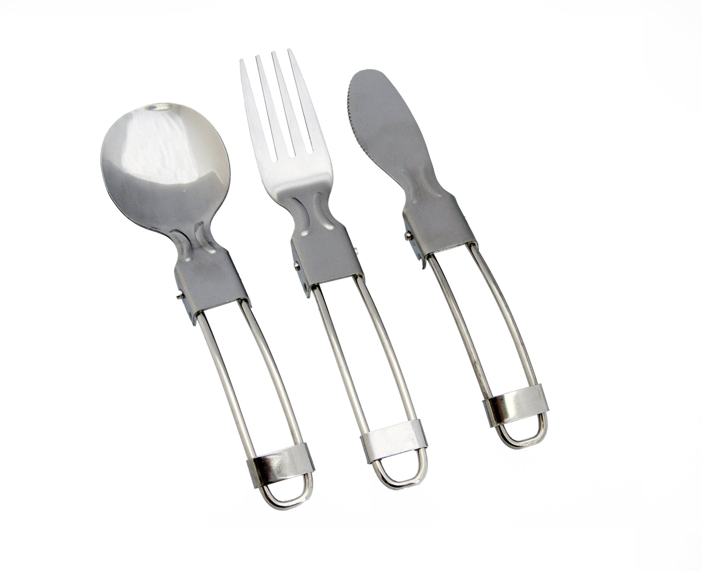 Rockland Cestovný príbor Folding cutlery set 3 ks nerez