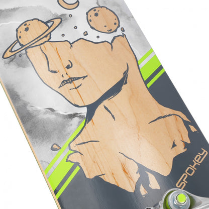SKALLE PRO Skateboard 78,7 x 20 cm, ABEC7, šedý