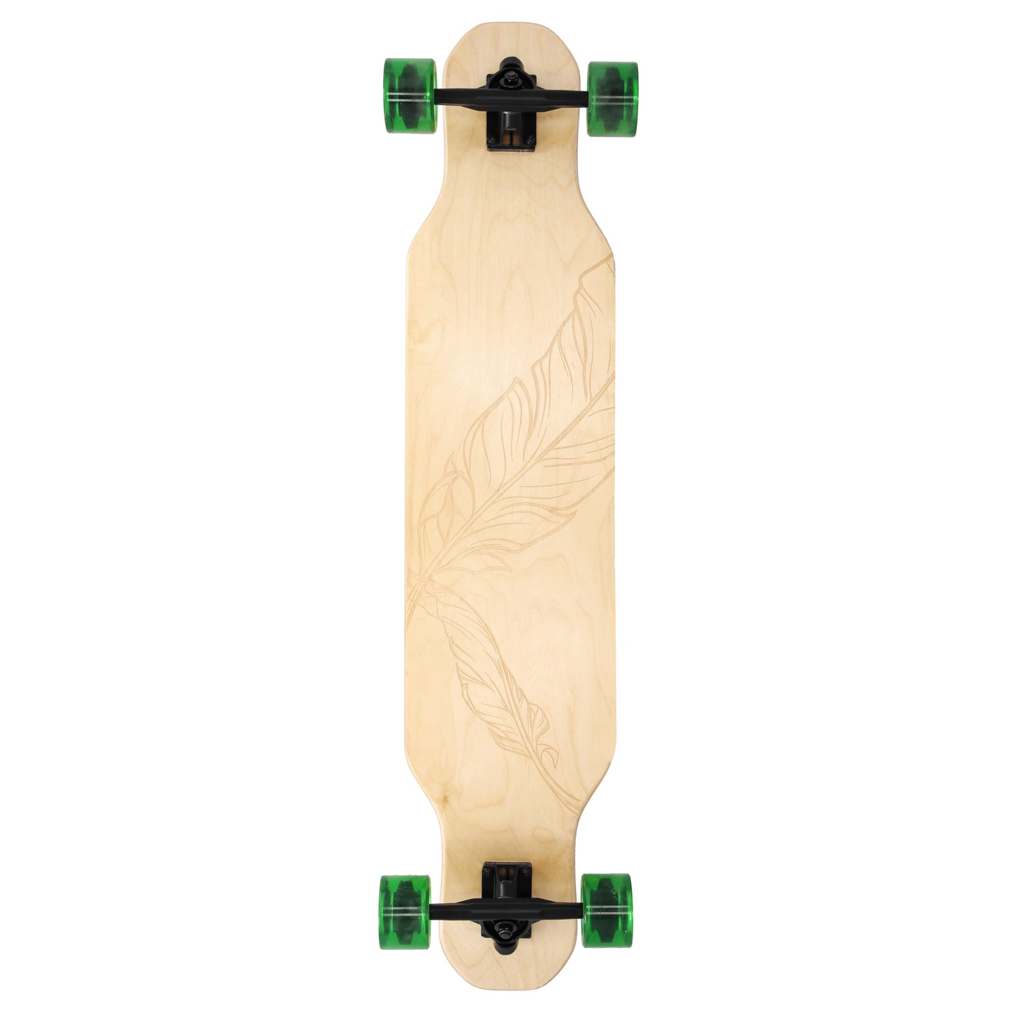 LONGBAY PRO Longboard 104 x 24 cm, ABEC7, zeleno-černý