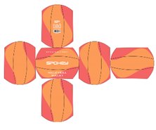 BULLET Volejbalová lopta, veľ. 5, oranžovo-červená