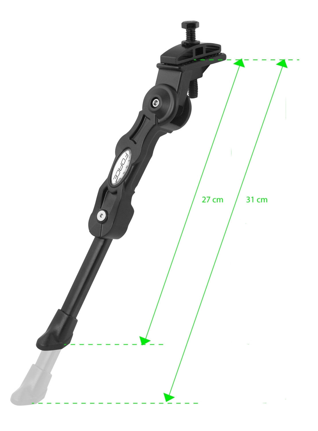 FORCE stojan E-BIKE 24-28" Al pod rám + protikus, čierny