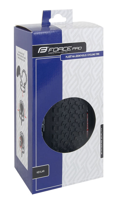 FORCE plášť PRO 29 x 2,1 CROSS RACE kevlar, čierny