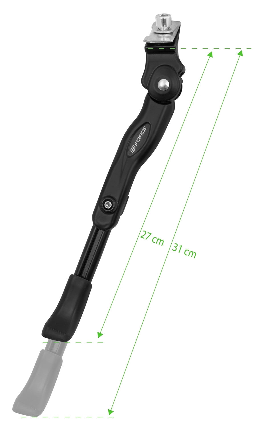 FORCE stojan 22-27,5" Al pod rám + protikus, čierny