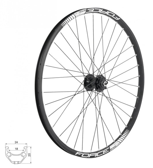 FORCE koleso predné BASIC DISC 584x19 F804342, 6d, 32d