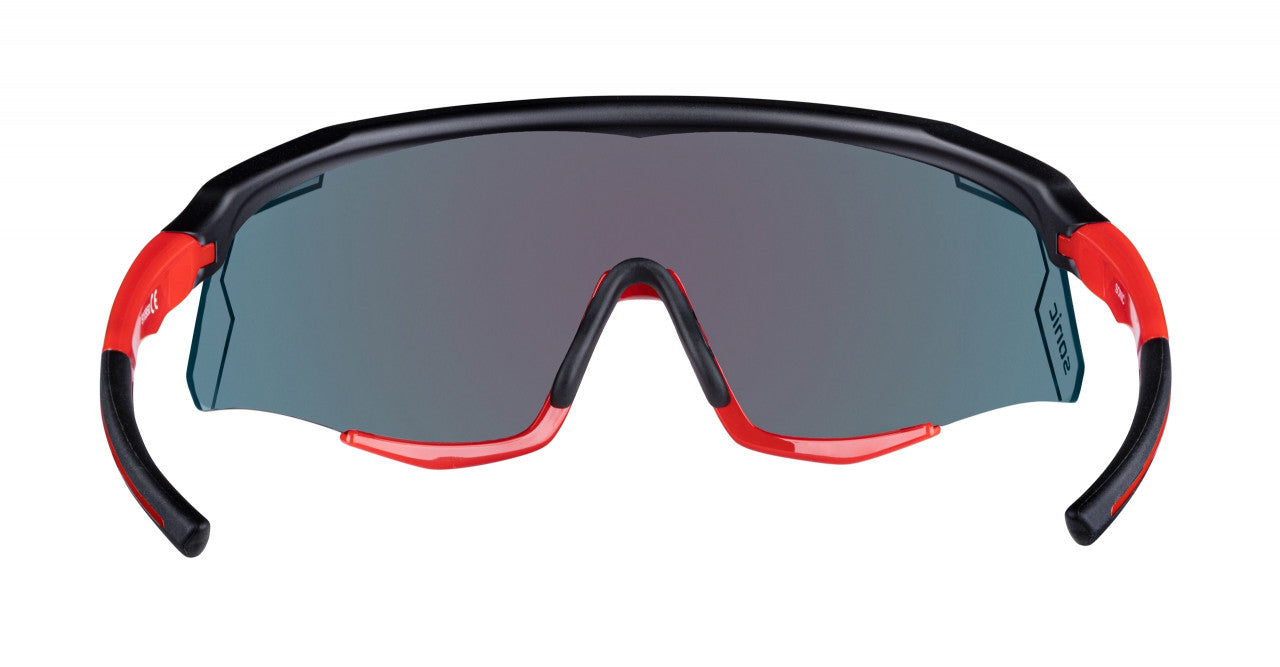 FORCE okuliare SONIC čierno-červené, červené zrkadlové sklo